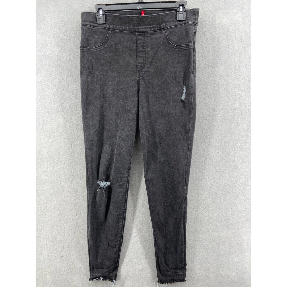 Spanx Jeans Womens L High Rise‎ Vintage Distressed Pull On Tummy Control 20213R